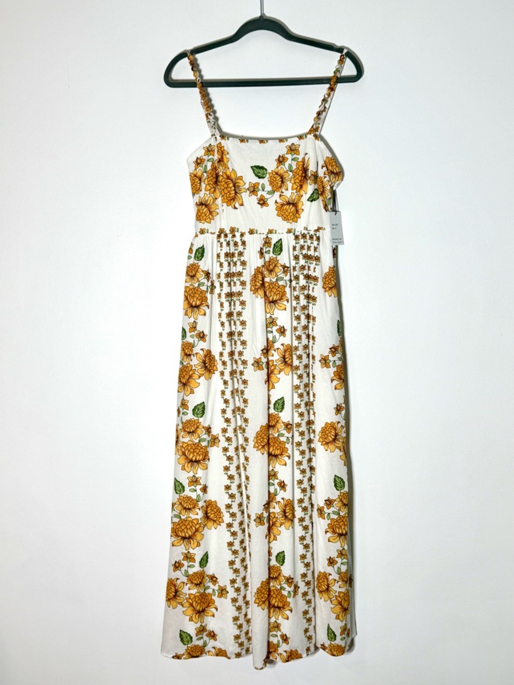 Japan Yellow Dahlia Maxi Dress - Picture 3 of 6